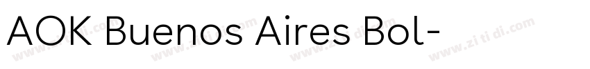 AOK Buenos Aires Bol字体转换